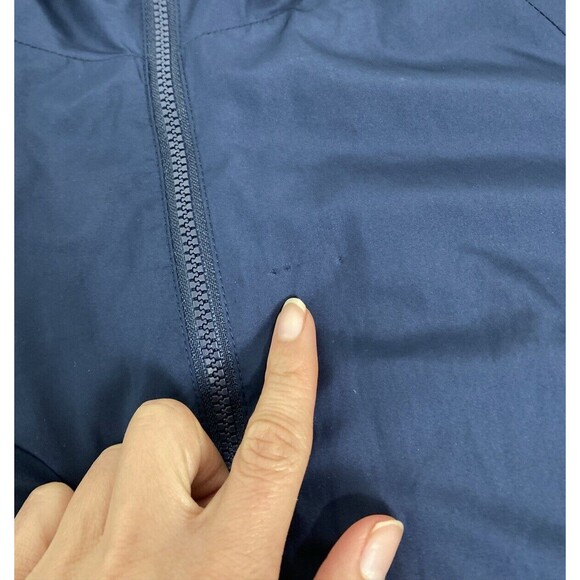 Uniqlo Hooded Parka Size M Navy Blue Women Full Zip Long Sleeve Water Repellent - Picture 5 of 13